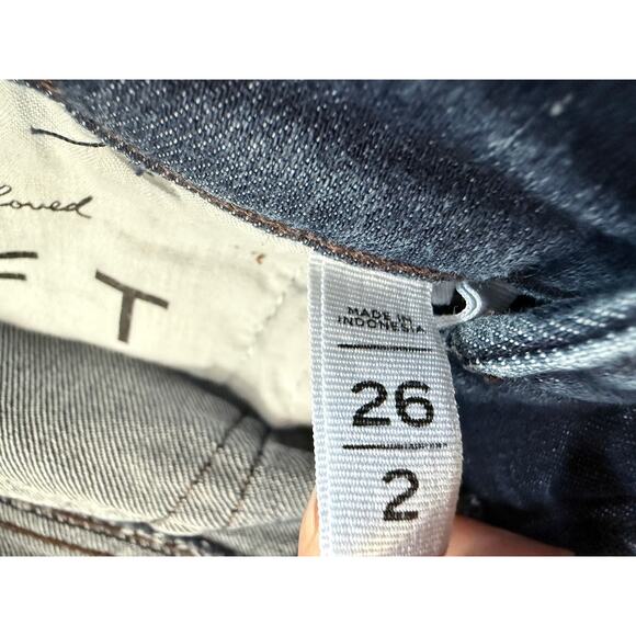 Loft Jeans Womens 26/2 Modern Straight Medium Wash Denim Blue Pants Stretch - Picture 7 of 13